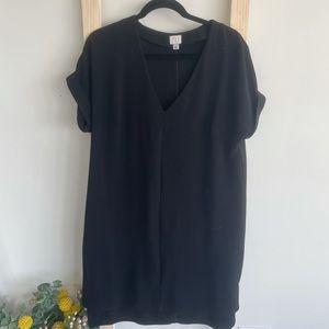 A New Day Black V Neck Dress